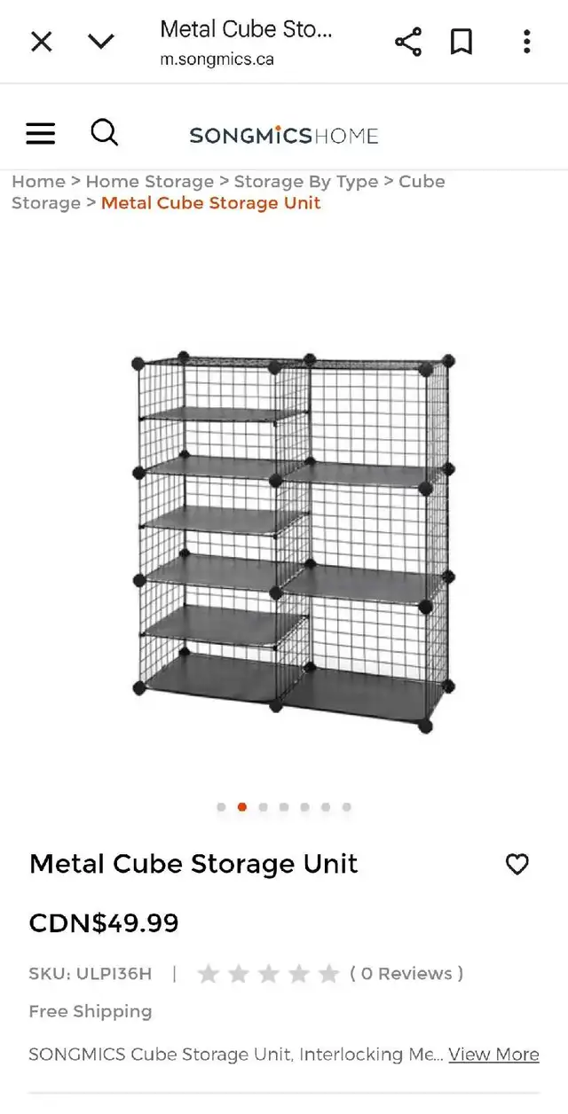 SONGMICS Cube Storage, 16 Pair Shoe Rack, in Storage & Organization in Mississauga / Peel Region - Image 10