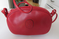 Italian Leather Small Handbag in Red--Never Used!