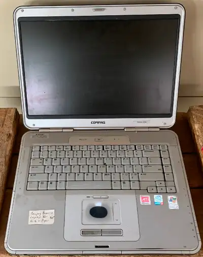 This Compaq Presario R3000 laptop is sold for parts or repair because it will not turn on. It could...