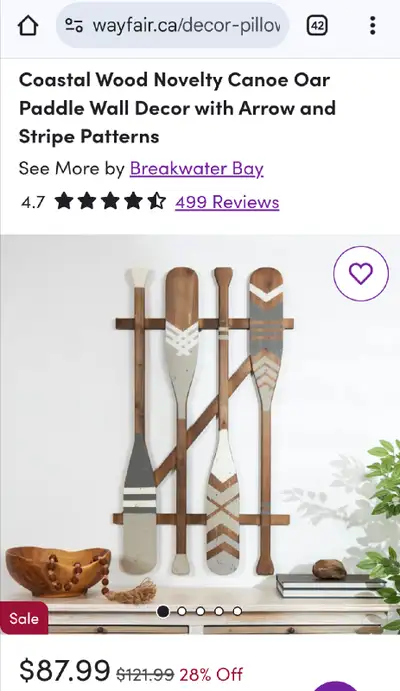 Brand new in box. Beautiful piece but we bought both colors thinking we could refund one. We should...