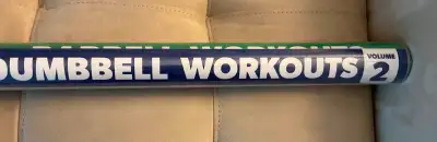 laminated dumbbell workout posters..3 pack..Vol 1, 2 and 3..