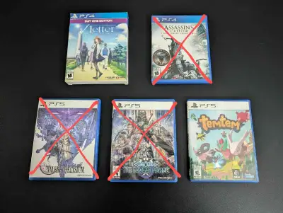PS4/5 Video Games (read bio for prices), View more