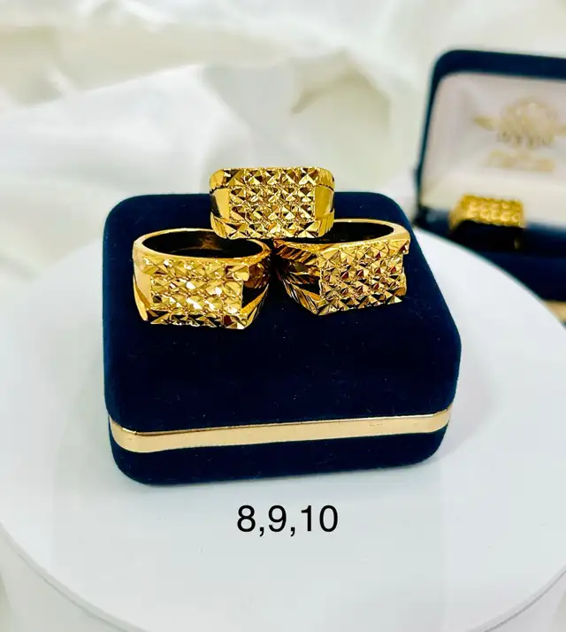 beautiful 24k gold filled rings 