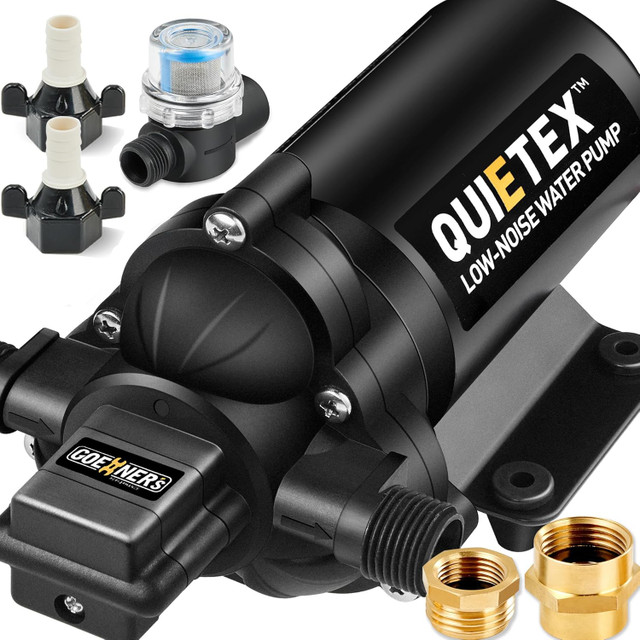 12V DC RV Water Pump, 5 GPM 45 PSI, Ultra-Quiet Diaphragm with S in Outdoor Tools & Storage in Oshawa / Durham Region