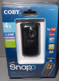 Coby Snapp Digital Camcorder 3 Hr Record time with screen 