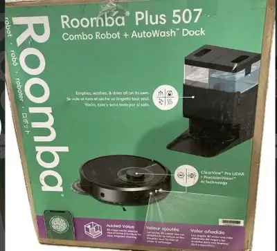 iRobot Roomba Plus 507 Combo Robot + AutoWash Dock, View more