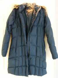 Ladies Blue EDDIE BAUER Down Coat,Sz Medium,Like NEW-$80