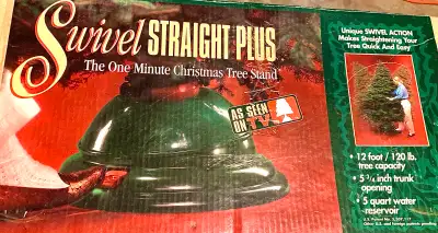 Straight Christmas TreeStand Holds Up To 10' 100LB- As See, View more