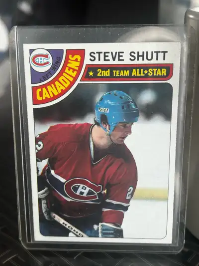 I'm offering a 1978 Topps Steve Shutt Hockey Card, showcasing the Montreal Canadiens legend. This ca...