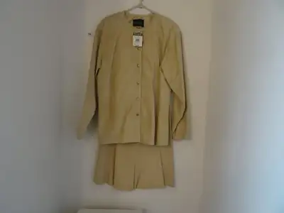 Danier Suede Leather Set Jacket and Skirt Size Med New, View more