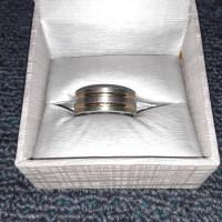 Ring Size 9 - Men's 8.0mm Titanium Engagement Wedding Band Ring