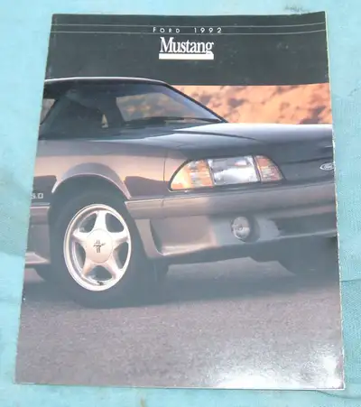 Dealer Brochures -1992 Mustang -1994 Mustang These 2 brochures are good condition but not quite “as...