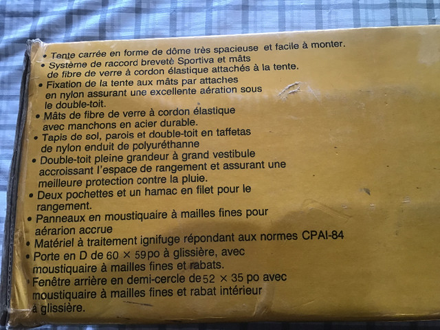 Tente Spalding dans Pêche, camping et plein Air  à Val-d'Or - Image 2