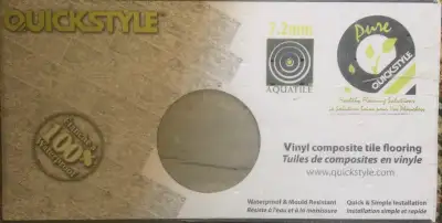 Full box of New QUICKSTYLE  Vinyl Composite Tiles, View more