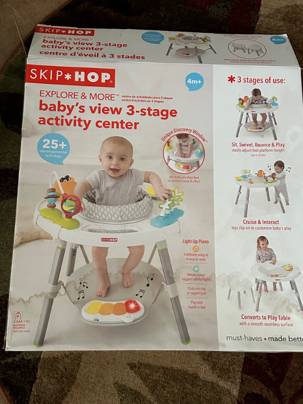Baby's 3-stage Skip & Hop Activity Centre in Playpens, Swings & Saucers in Fredericton