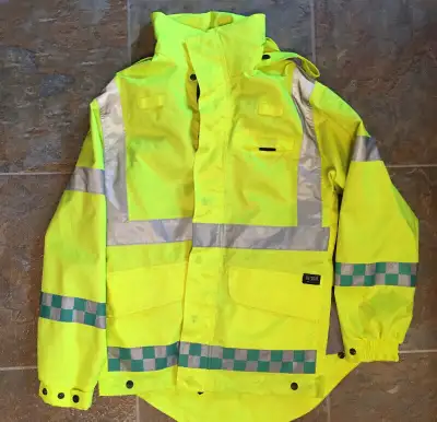 HIGH VIZ SAFETY EMERGENCY TWO PIECE JACKET BY OUTDOOR OUTFITS, View more