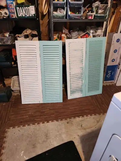 wooden shutters approximately 2 ft by 3 ft, View more