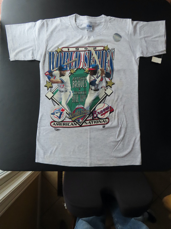 New 1992 World Series T-Shirt, Toronto Blue Jays/Atlanta Braves in Arts & Collectibles in Pembroke