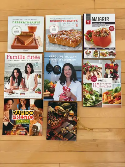Lot de 8 livres de cuisine santé, View more