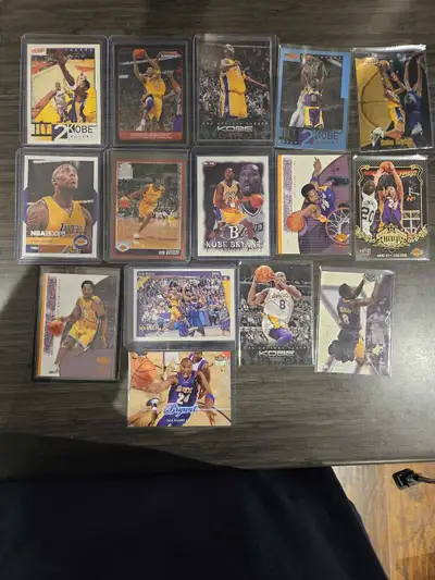 Selling a collection of Kobe Bryant basketball cards. These cards showcase various moments from Kobe...