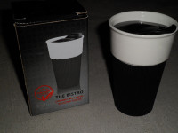 THE BISTRO CERAMIC MUG WITH SILICONE SLEEVE - NEW