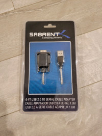 Sabrent 6 ft usb 2.0 to serial cable adapter 