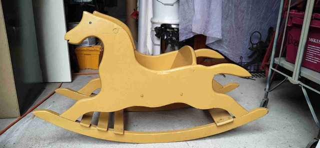 Vintage Rocking Horse with Bench Seat in Toys in Peterborough