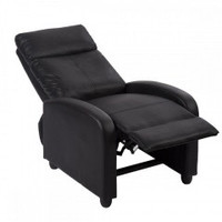 Flash sale   Recliner Chair PU Leather  （black / darkbrown）