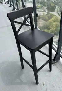 Bar Chair Black High