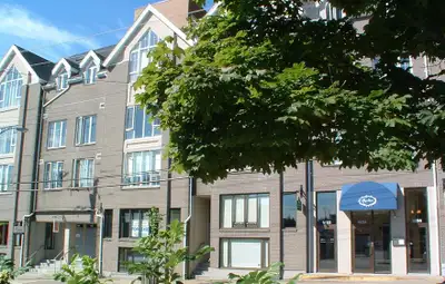 The Greystones Condominium is located off Spring Garden Road, one of the the most popular shopping s...