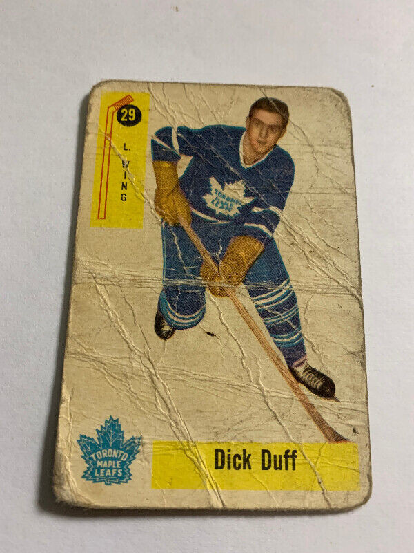 1958-59 PARKHURST Toronto Maple Leafs HOCKEY #29 HOF DICK DUFF dans Art et objets de collection  à Longueuil/Rive Sud