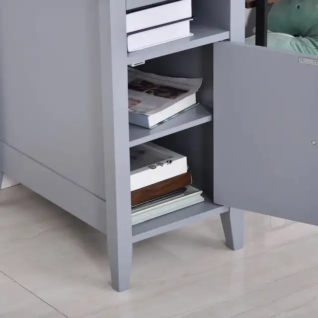 Wooden 3-Tier Modern Nightstand with Pullout Shelf in Bookcases & Shelving Units in Markham / York Region - Image 9