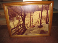 Photo sur toile avec cadre en bois (photo on canvas with frame)