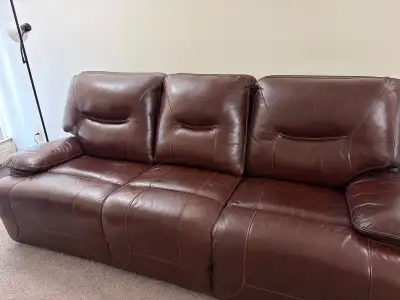 Brown Leather Couch, View more