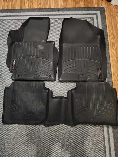 I am selling mats for Hyundai Elantra: water-resistant mats for the front, back, and trunk for $100....