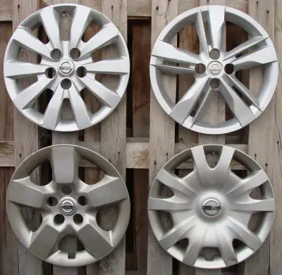 Enjoliveurs d'origine/Factory Wheelcovers 14"-15"-16" Nissan all 4-+ 5-bolt models 14" + 15": 25$/pc...
