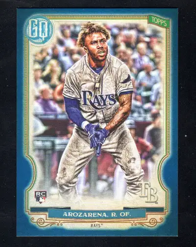 2020 Topps Gypsy Queen Randy Arozarena RC Blue Border # /250 DEMANDE 15$ ARM-1 BOX-2