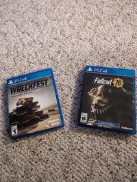 Fallout 76 and Wreckfest Ps4