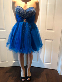 Blue prom dress