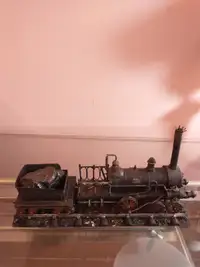 Metal train and tracks