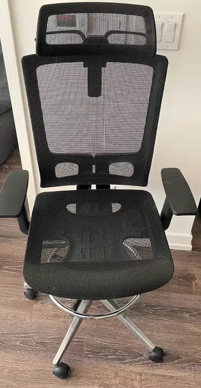 Nouhaus ErgoDraft full-mesh drafting chair, View more