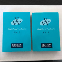 Vital Visual Vocabulary Volume 1 and 2 English textbook ESL book
