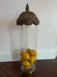 Glass canister decor