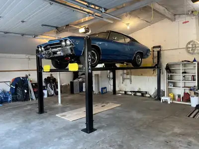 9,000 lb Four Post Car Lift – Shop/Mechanic Quality, View more