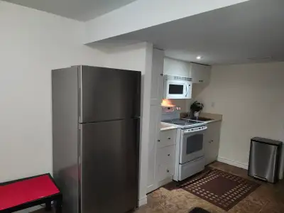 Newly built one bedroom apartment, elegant finish, very well ventilated legal basement apartment, se...