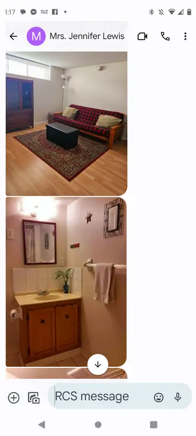 Clean two bedroom basement in Scarborough for rent