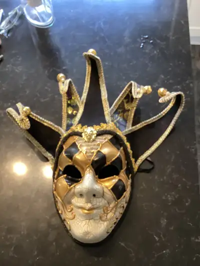 Vaudeville Halloween Adult Mask, View more