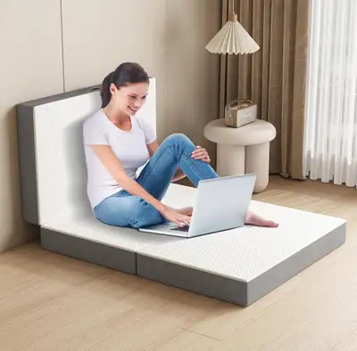Tri-Fold Memory Foam Mattress,6 inch Single Folding Mattress-New, View more