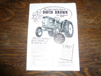 David Brown 950 Implematic Tractor Sales Advertising  Sheet