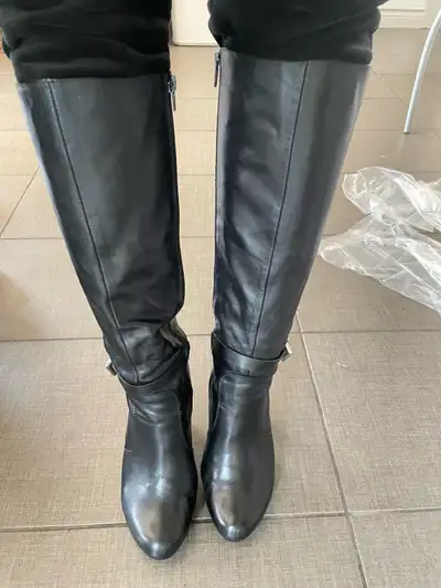 Women’s Genuine Leather Tall High Heel Boots, View more